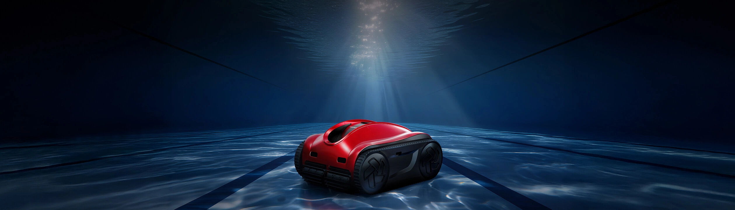 Aspirateur robot sans fil iGarden Pool Cleaner K Pro sous l'eau