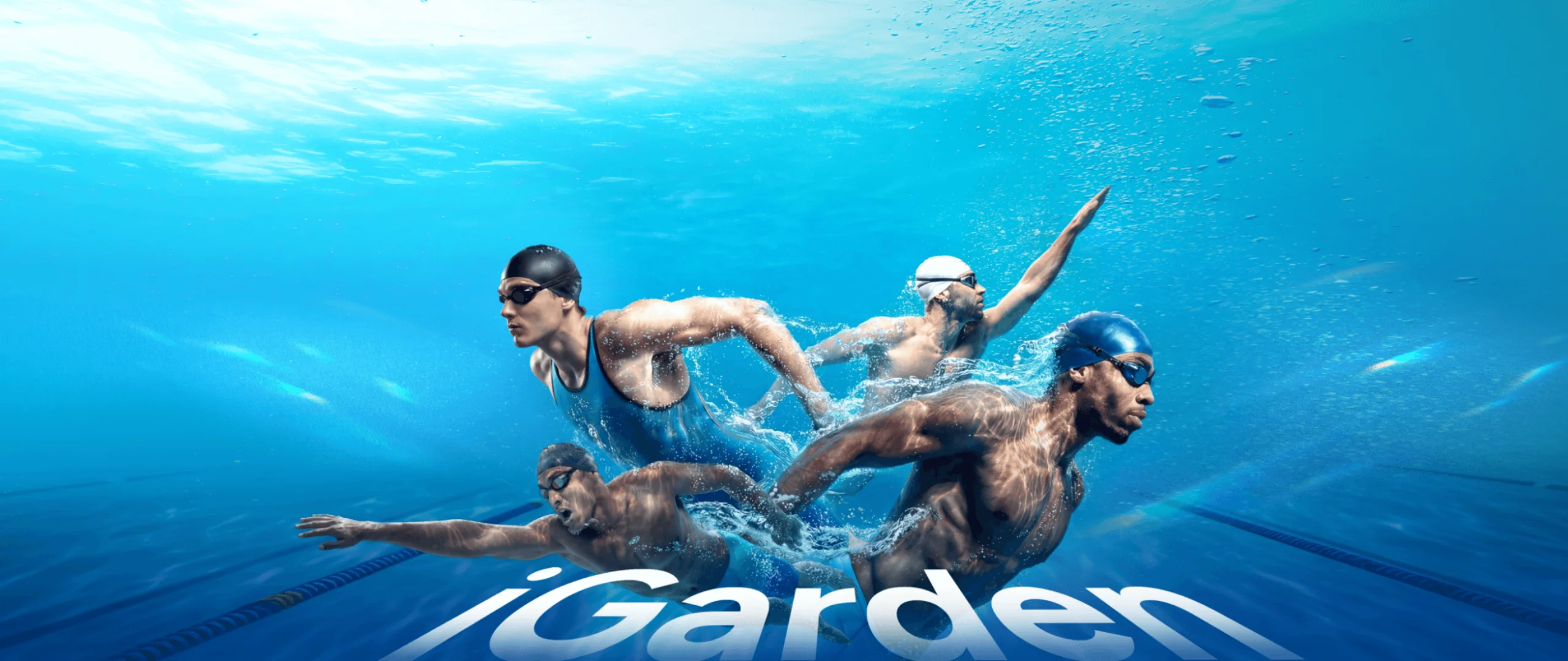 Partenariat technologique officiel entre iGarden et la Fédération Française de Natation (FFN) pour les piscines intelligentes, mettant en scène des nageurs professionnels.
