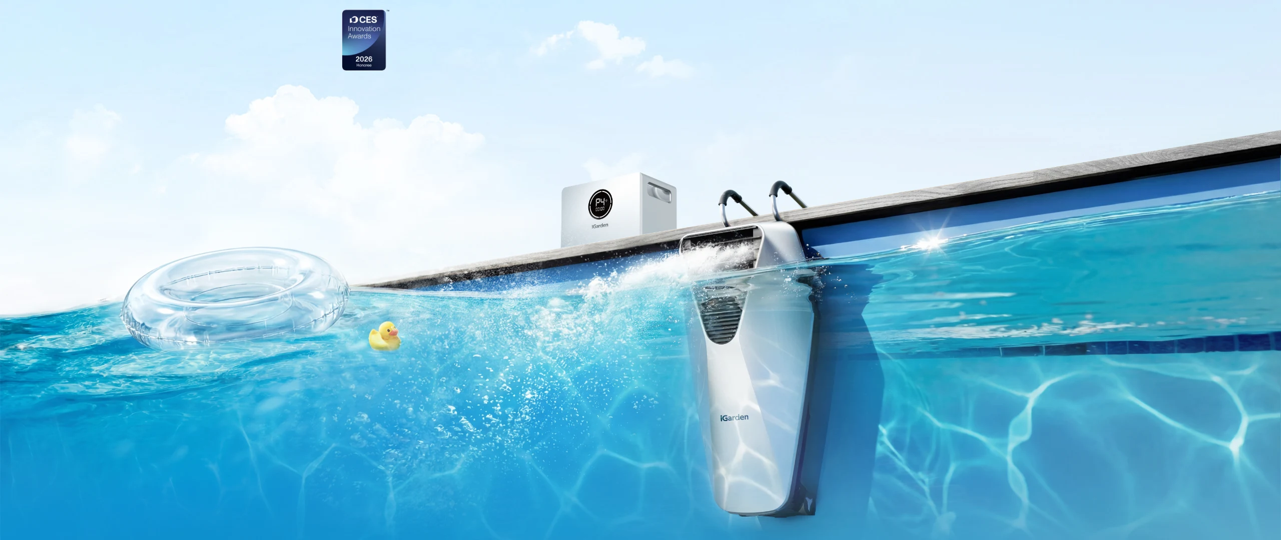 Machine à jet de nage portable iGarden Swim Jet X Series pour piscine, pour s'amuser en famille
